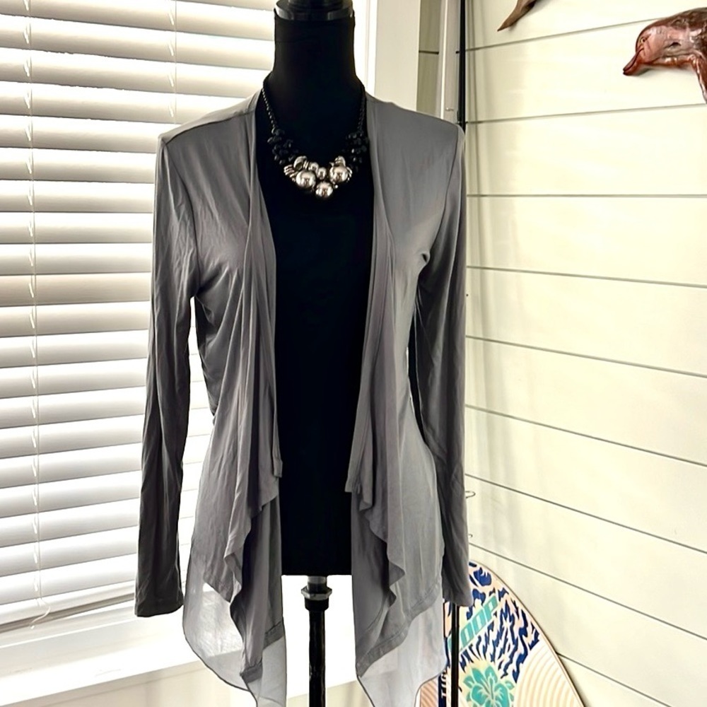 NWT,Design History,Softest Gray Duster, Exquisite Design & Timeless Style,Size M - Picture 4 of 6